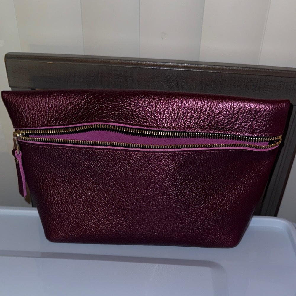 Portland Leather Goods - Ultraviolet - XL makeup bag